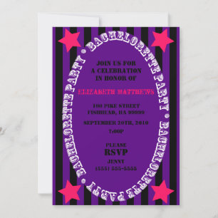 Invitación a la fiesta de la Bachelorette en color