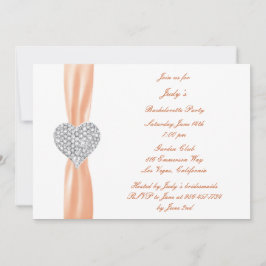 Invitación a la fiesta de la Bachelorette Naranja