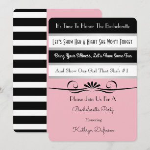 Invitación a la fiesta de la "Bachelorette Poem"