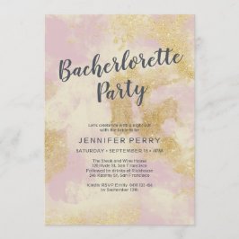 Invitación a la fiesta de la Bachelorette, purpuri