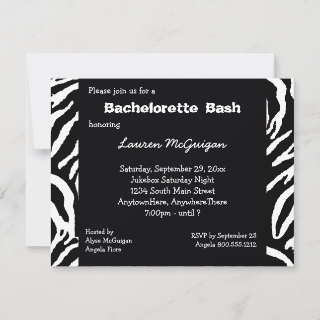 Invitación a la fiesta de la bachillerato a raya d (Anverso)