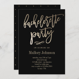 Invitación a la fiesta de la bachillerato brillant