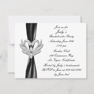 Invitación a la fiesta de la bachillerato de cisne
