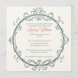 Invitación a la fiesta de la bachillerato de época