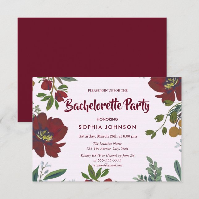 Invitación a la fiesta de la bachillerato de las f (Anverso / Reverso)