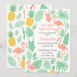 Invitación a la fiesta de la bachillerato del últi