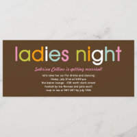 Invitación a la fiesta de la bachillerato nocturna