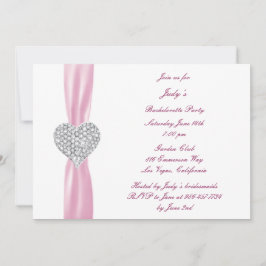 Invitación a la fiesta de la bachillerato rosa del
