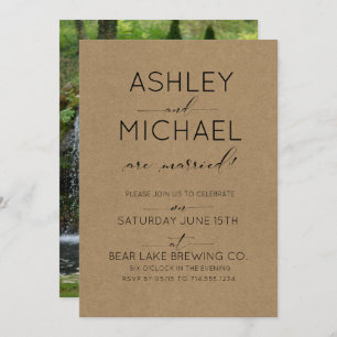 Invitación a la fiesta de la boda fotográfica Kraf