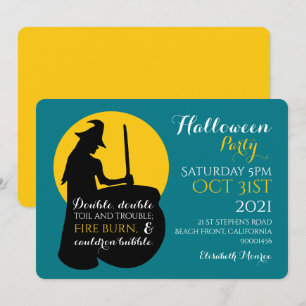 Invitación a la fiesta de la Bruja y la Luna Mágic