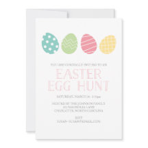 Invitación a la fiesta de la cacería de huevos de