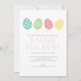 Invitación a la fiesta de la cacería de huevos de