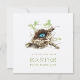 Invitación a la fiesta de la cacería de huevos par