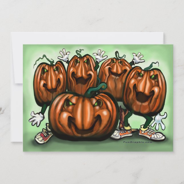Invitación a la fiesta de la calabaza (Anverso)