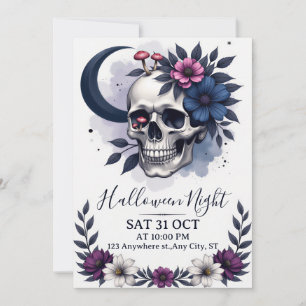 Invitación a la fiesta de la Calavera Gótica y la