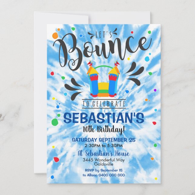 Invitación a la fiesta de la casa de Bonza Castill (Anverso)