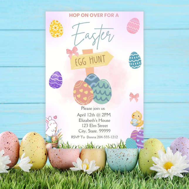 Invitación a la fiesta de la caza de huevos de Pas (Subido por el creador)