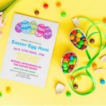 Invitación a la fiesta de la caza de huevos en Pas