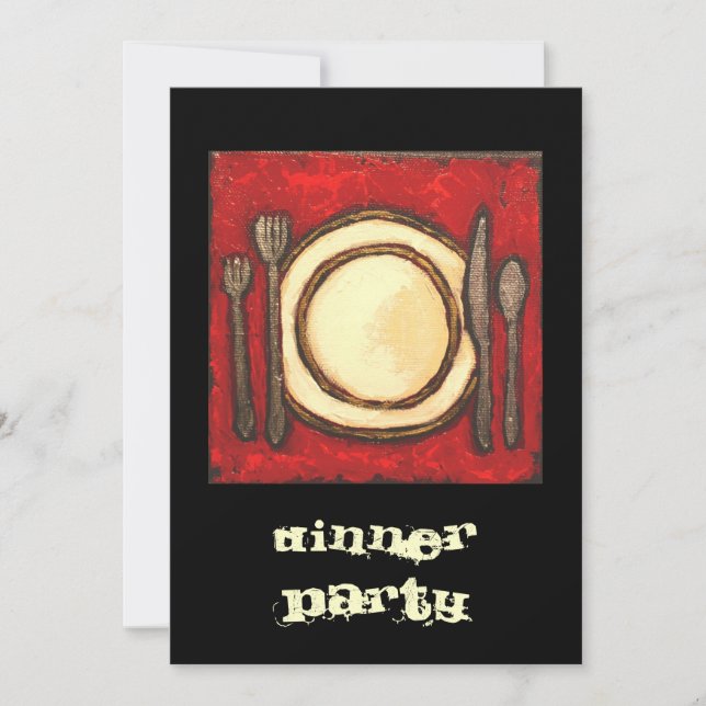 Invitación a la fiesta de la cena (Anverso)