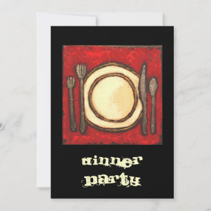 Invitación a la fiesta de la cena