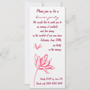 Invitación a la fiesta de la cena