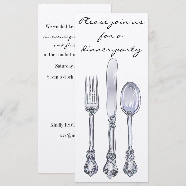 Invitación a la fiesta de la cena (Anverso / Reverso)