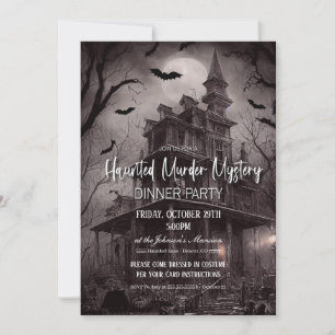 Invitación a la fiesta de la cena de misterio del 