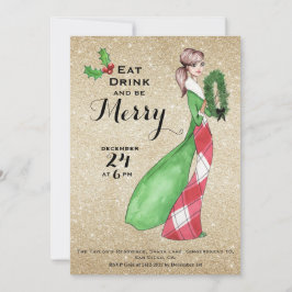 Invitación a la fiesta de la cena de Navidad Be Me