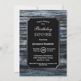 Invitación a la fiesta de la cena del cumpleaños