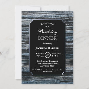 Invitación a la fiesta de la cena del cumpleaños