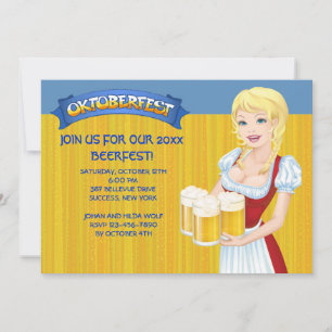 Invitación a la Fiesta de la Cerveza de Oktoberfes