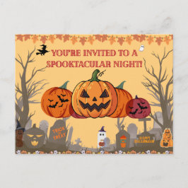 Invitación a la fiesta de la cosecha de calabaza d