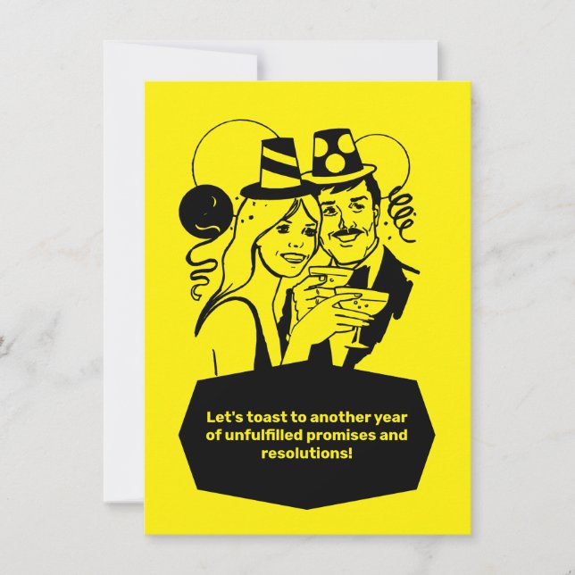 Invitación a la fiesta de la cuenta regresiva de A (Anverso)