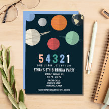 Invitación a la fiesta de la cuenta regresiva del