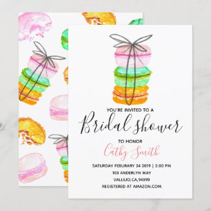 Invitación a la fiesta de la ducha de novia del ma