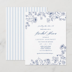 Invitación a la fiesta de la ducha de novia floral