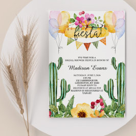 Invitación a la Fiesta de la Ducha de Novias Cactu