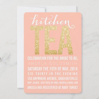 Invitación a la fiesta de la ducha de té del Purpu