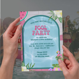 Invitación a la fiesta de la fiesta de la Piscina 