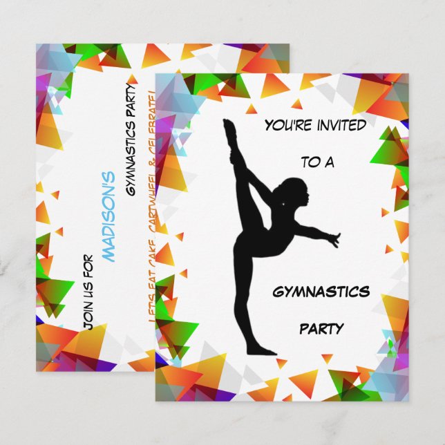 Invitación a la fiesta de la gimnasia (Anverso / Reverso)