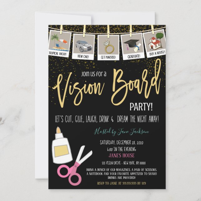 Invitación a la fiesta de la Junta de Visión (Anverso)