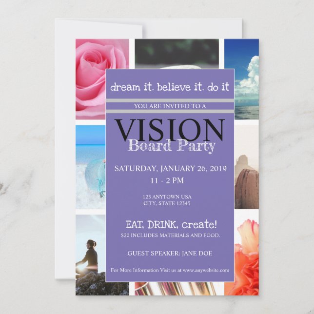 Invitación a la fiesta de la Junta de Visión (Anverso)