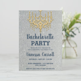 Invitación a la fiesta de la lámpara de araña de o