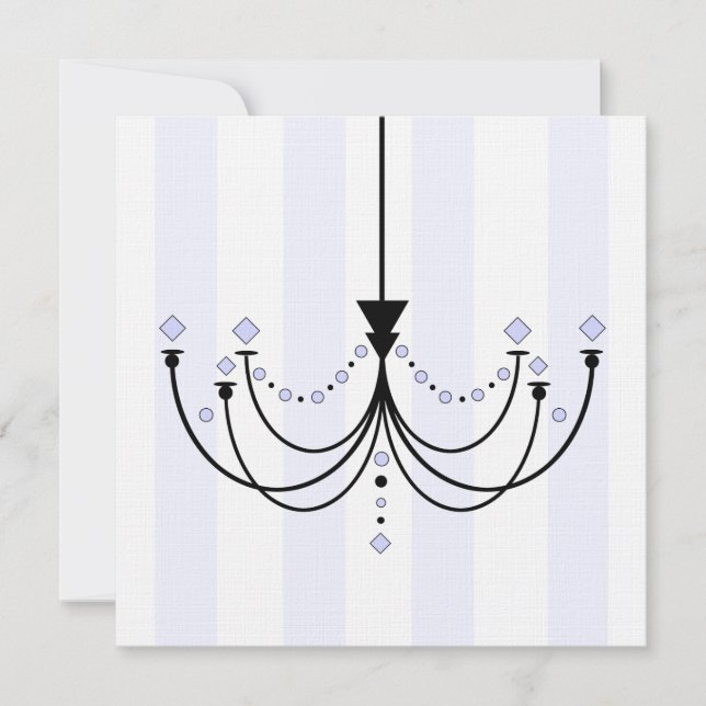 Invitación a la fiesta de la lámpara de cristal (Anverso)