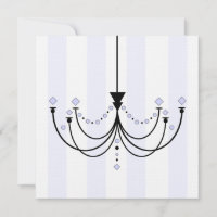 Invitación a la fiesta de la lámpara de cristal