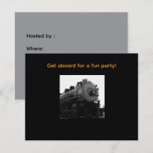 Invitación a la fiesta de la locomotora de vapor