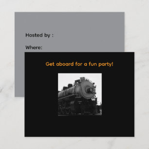 Invitación a la fiesta de la locomotora de vapor
