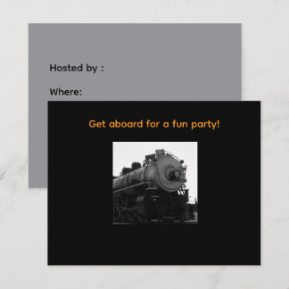 Invitación a la fiesta de la locomotora de vapor