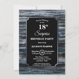 Invitación a la Fiesta de la Madera de Cumpleaños 