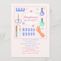 Invitación a la Fiesta de la Manicura y la Pedicur